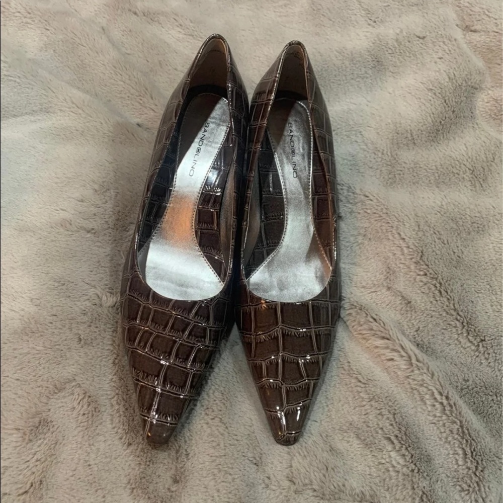 Bandolino Dark Grey Cheetah Pumps